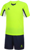 Футбольная форма Kelme Short-Sleeved Football Suit / 8251ZB3002-904 (р.160, зеленый/черный) - 