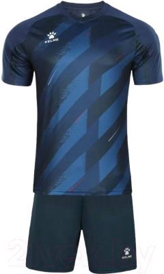 Футбольная форма Kelme Short Sleeve Football Suit / 8151ZB1005-471 (4XL, темно-синий)