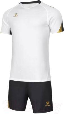 Футбольная форма Kelme Short-Sleeved Football Suit / 8151ZB1004-100 (2XL, белый)