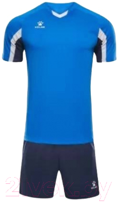 Футбольная форма Kelme Short-Sleeved Football Suit / 8251ZB1002-481 (XS, синий/темно-синий)