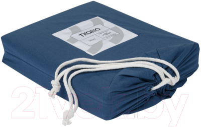 Простыня Tkano Essential TK20-SHI0001 (темно-синий)