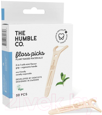 Зубная нить The Humble С ручкой 50-Р DFP8003