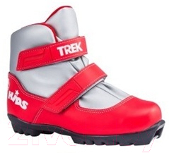 Ботинки для беговых лыж TREK Kids 1 NNN (красный/белый, р-р 35)