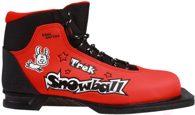 Ботинки для беговых лыж TREK Snowball 1 (красный/черный, р-р 38)