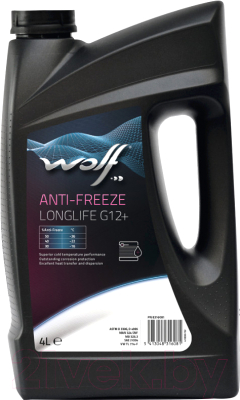 

Антифриз WOLF, Красный, G12+ Anti-freeze LongLife концентрат / 50001/4