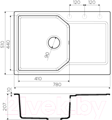 Мойка кухонная Omoikiri Yonaka 78-SA (4993709)