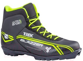 Ботинки для беговых лыж TREK Blazzer 1 N (черный/лайм, р-р 45)