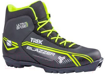 

Ботинки для беговых лыж TREK, Черный;салатовый, Blazzer 1 N