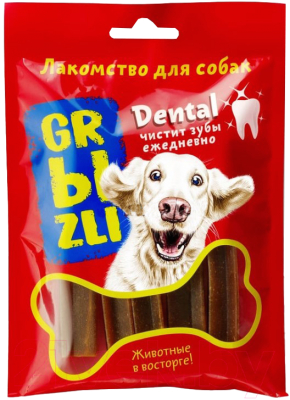 Лакомство для собак GRЫZLI Dental жевательное для мелких пород / 10310 (100г)