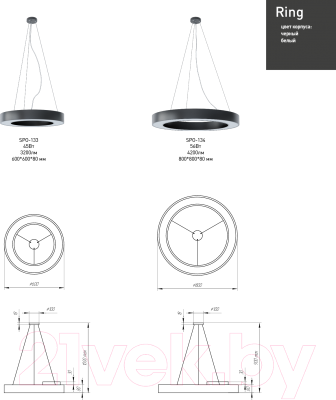 Потолочный светильник ЭРА Geometria Ring / Б0050563