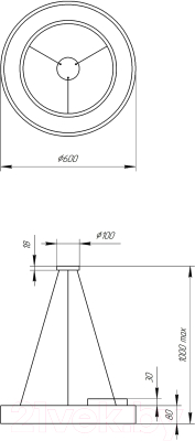 Потолочный светильник ЭРА Geometria Ring / Б0050563