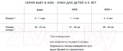 Очки солнцезащитные Izipizi Baby BABY012AC52-00 (пастельно-розовый)