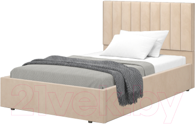 Полуторная кровать Аквилон Рица 12 ПМ (веллюкс крем)