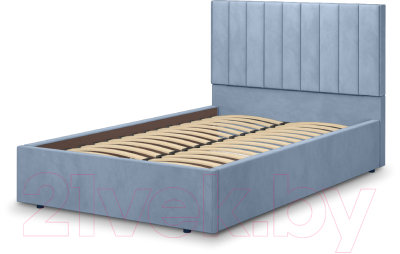 Полуторная кровать Аквилон Рица 12 ПМ (конфетти стоун блю)