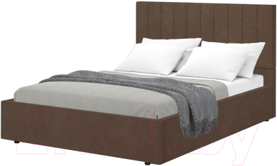 Полуторная кровать Аквилон Рица 14 М (конфетти шоколад)