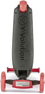 Самокат детский Yvolution Kiwi LED-подсветка / 101258 (красный)