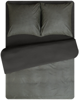 Комплект постельного белья Amore Mio Мако-сатин Shine Nexus BR Микрофибра 2.0 / 34019 (коричневый) - 