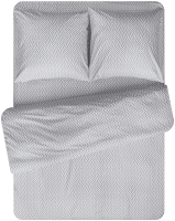 Комплект постельного белья Amore Mio Мако-сатин Patra Микрофибра 1.5 / 92931 (серый/бежевый) - 