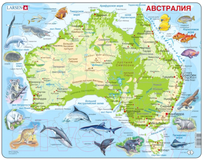 Пазл LARSEN Животные Австралии A31 (русский)