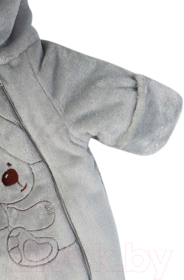 Комбинезон для малышей Сонный Гномик Пушистый зайка / 2008_50 56 (серый)