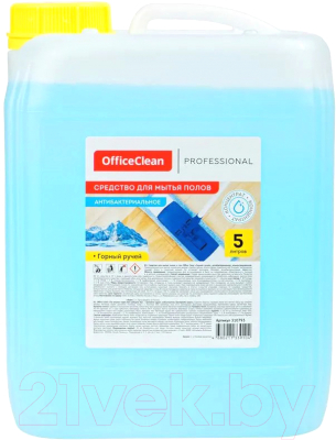 Чистящее средство для пола OfficeClean Антибактериальное для пола и стен. Горный ручей концентрат (5л)