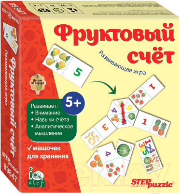 Развивающая игра Step Puzzle Фруктовый счет / 89847