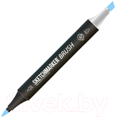 Маркер перманентный Sketchmarker Brush Двусторонний B63 / SMB-B63 (синяя Каролина)