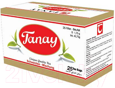 Tanay Танай Цейлонский черный (25пак) Чай пакетированный купить в ...