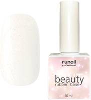 

База для гель-лака RuNail, Beauty Tint Shimmer Каучуковая цветная №6838