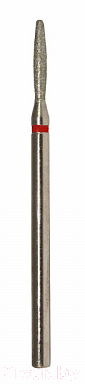 Фреза для маникюра RuNail Алмазная пламя 1.8мм абразив мелкий №6540