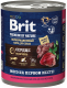 Корм для собак Brit Premium by Nature с сердцем и печенью / 5051175 (850г) - 