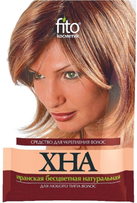 Порошковая краска для волос Fito Косметик Хна Иранская бесцветная натуральная (25г)