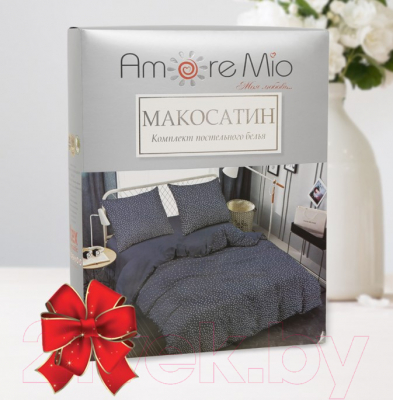 Комплект постельного белья Amore Mio Мако-сатин Shine Sky BL Микрофибра 2.0 / 34014 (синий)