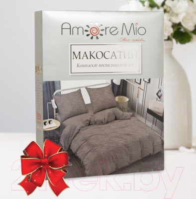 Комплект постельного белья Amore Mio Мако-сатин Shine Tide CF Микрофибра 2.0 / 34023 (коричневый)