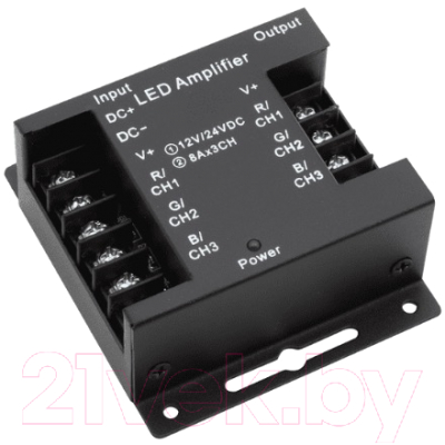 Изображение товара Усилитель сигнала для светодиодной ленты SWG AMP-RGB-24A-Bl / 001071