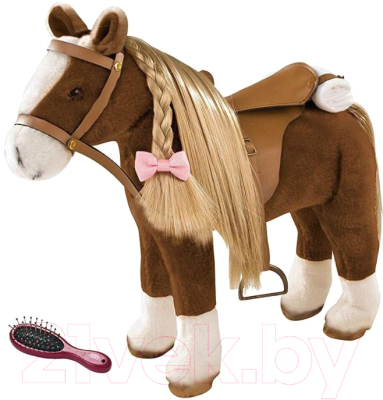 Аксессуар для куклы Gotz Лошадь с расческой / 3402375 (коричневый)