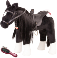 Аксессуар для куклы Gotz Лошадь с расческой / 3402783 (черный) - 