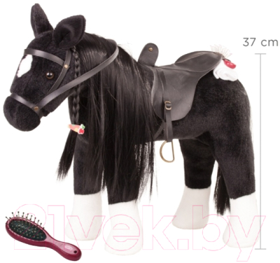 Аксессуар для куклы Gotz Лошадь с расческой / 3402783 (черный)