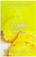 

Маска для лица тканевая Holika Holika, Ampoule Essence Mask Sheet Vitamin + Pineapple