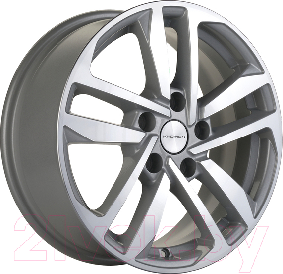 Литой диск Khomen KHW1612 Polo 16x6.5" 5x100мм DIA 57.1мм ET 39мм Silver FP