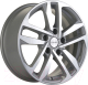 Литой диск Khomen KHW1612 Polo 16x6.5" 5x100мм DIA 57.1мм ET 39мм Silver FP — фото 2