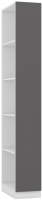 Шкаф-пенал Интермебель Марсель 420 / МР-13 (графит серый) - 