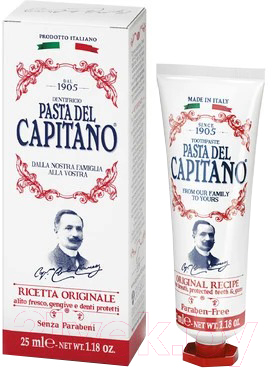 Зубная паста Pasta del Capitano 1905 Original Recipe Toothpaste (25мл)