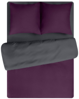 Комплект постельного белья Amore Mio Мако-сатин Vlad Микрофибра 2.0 / 22249 (фиолетовый/серый) - 