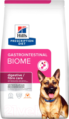 Сухой корм для собак Hill's Prescription Diet Gastrointestinal Biome / 605843 (1.5кг)