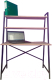 Письменный стол Home Loft СТк 1 ЛДСП со стеллажом (ясень шимо светлый/черный металл) - 