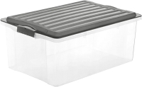 Контейнер для хранения Rotho Stack box A3 Compact / 1767708812 (38л, прозрачный) - 