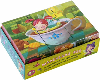 

Развивающий игровой набор, Умные кубики в поддончике. Маленькая фея / 9785811281497