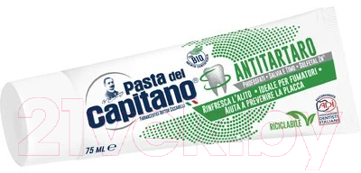 Зубная паста Pasta del Capitano Anti-Tartar Prevention Toothpaste  (75мл)