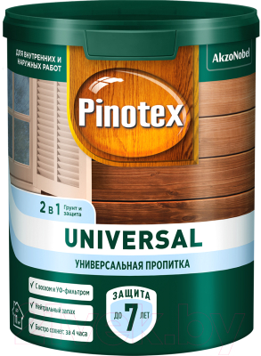 Пропитка для дерева Pinotex Universal 2в1 (900мл, карельская сосна)